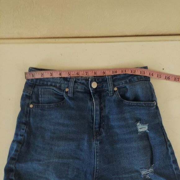 Abound High Rise Cuffed Denim Shorts Sz 28 - Picture 5 of 9